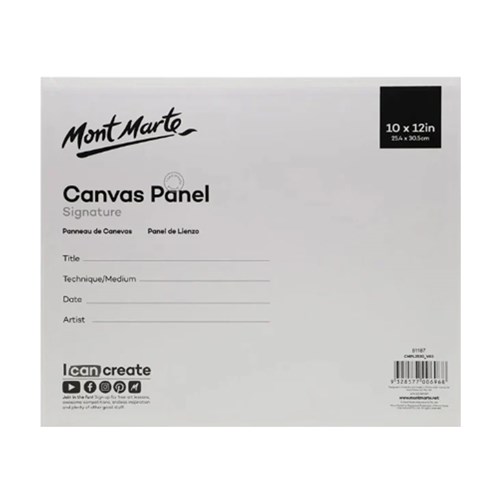MONT MARTE CANVAS PANELS 25.4 x 30.5cm Pack- 2